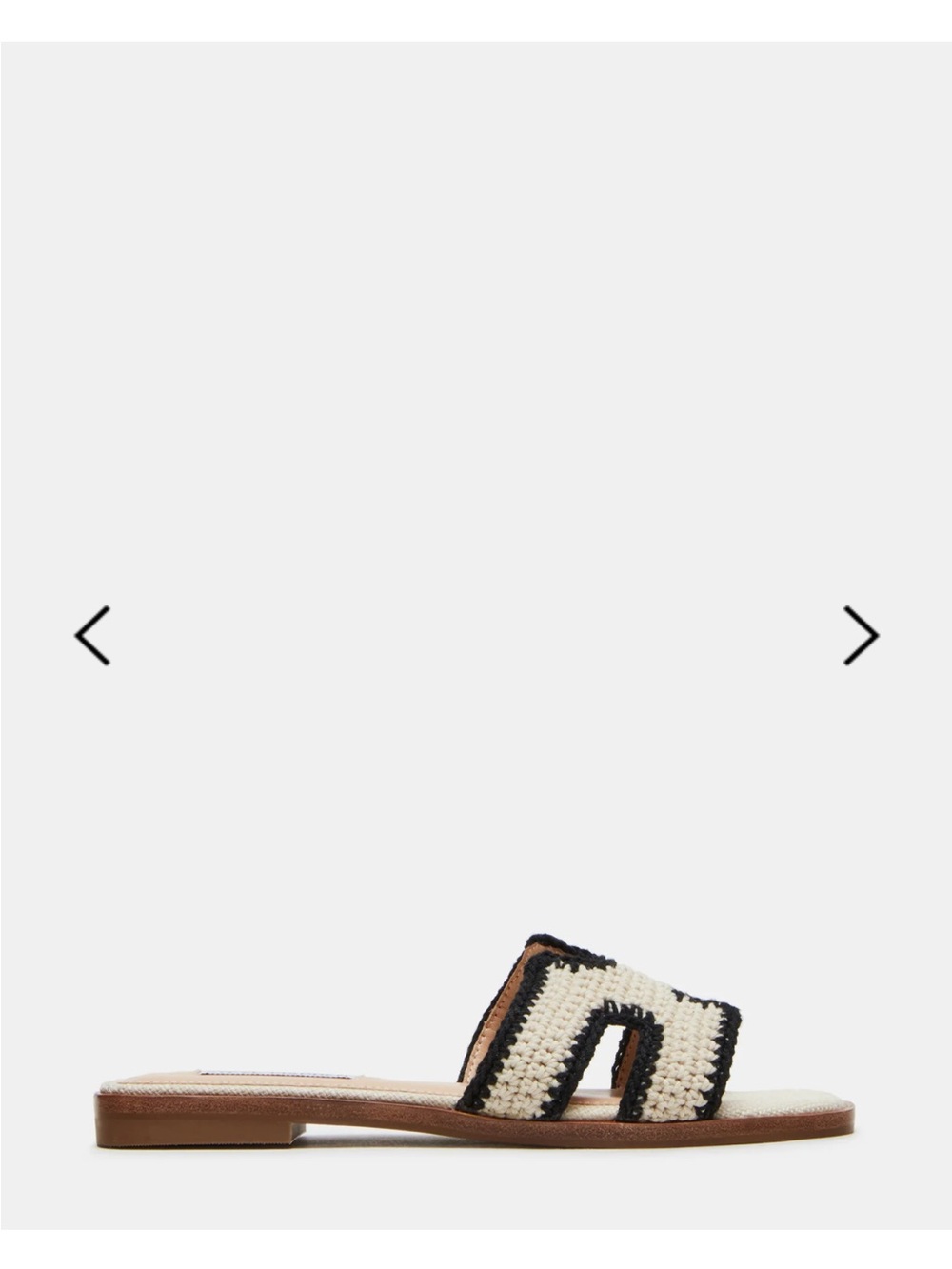 Steve Madden Hadyn Cream Multi Textured Sandals
